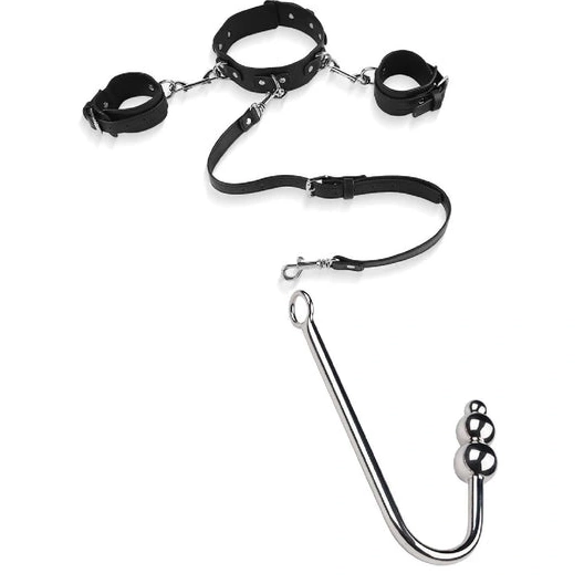 Anal and Elegant Cuffs with Hook Collar Beaded 5334 0225